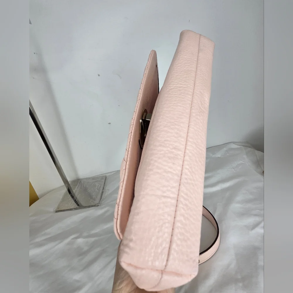Kate Spade Elegant Leather Pink Quilted Shoulder Bag - Picture 5 of 16